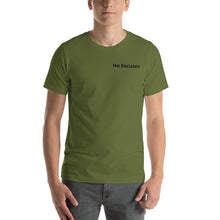 Load image into Gallery viewer, Unisex "No Excuses" Mini Branded T-Shirt