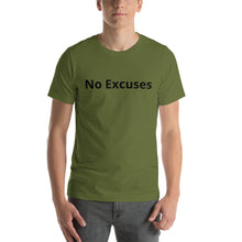 Load image into Gallery viewer, Unisex &quot;No Excuses&quot; Signature Branded T-Shirt
