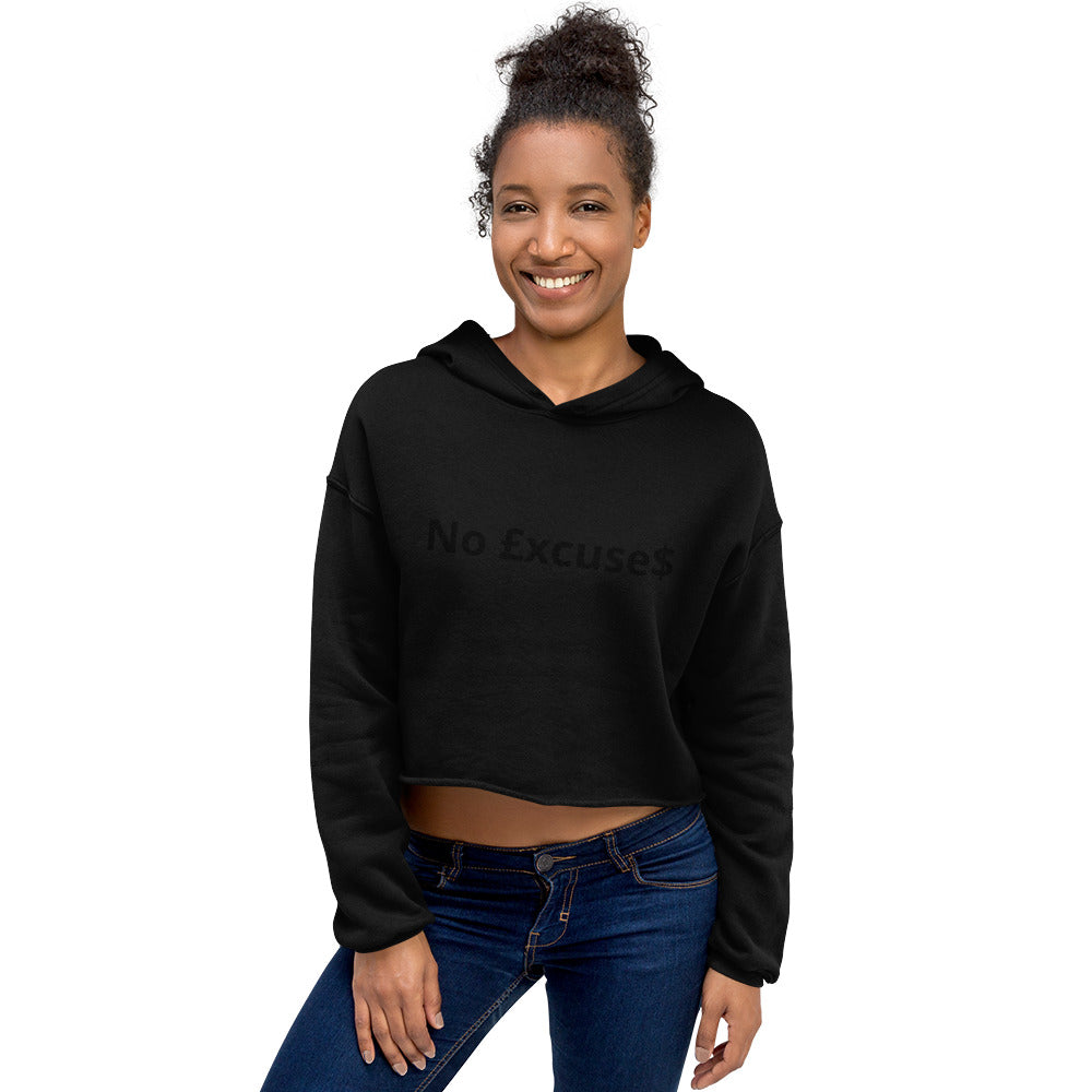 No £xcuse£ - Womens Crop Hoodie